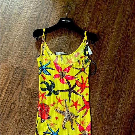 versace seashell dress